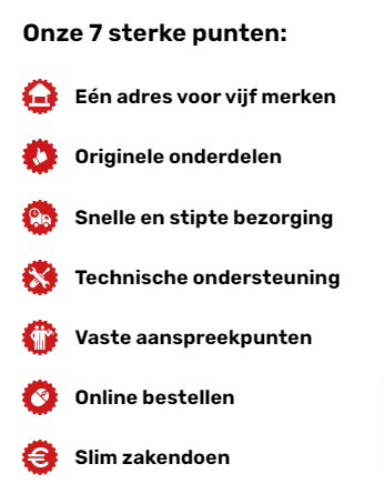 Onderdelendienst 7 punten